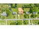 Aerial view of a residential neighborhood with well-maintained lawns and tree-lined streets at 405 W Ormand Ave, Bessemer City, NC 28016