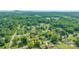 Scenic aerial view of a charming neighborhood surrounded by lush green trees and distant mountains at 405 W Ormand Ave, Bessemer City, NC 28016
