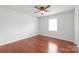 Bedroom with hardwood floors and a ceiling fan at 405 W Ormand Ave, Bessemer City, NC 28016