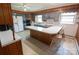 Functional kitchen with ample counter space, gray cabinets, and updated appliances at 4268 Wilkesboro Hwy, Statesville, NC 28625