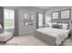 Cozy bedroom with soft carpeting, natural light, and patterned curtains at 5030 Grain Orchard Rd # 3025C, Indian Trail, NC 28079