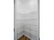 A well-organized pantry with metal shelving provides ample storage space at 6322 Sydney Mae Ln, Charlotte, NC 28262