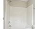 Bathroom with a white shower and tub featuring chrome showerhead at 6332 Sackett Way, Charlotte, NC 28269