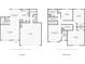 Detailed floor plan showcasing the layout of the first and second floors at 6332 Sackett Way, Charlotte, NC 28269