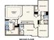 Second floor plan featuring the owner's suite, loft, three additional bedrooms, and two full bathrooms at 7004 Stella Pl, Stanley, NC 28164