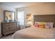 Cozy bedroom with a large window, neutral decor, and a comfortable bed, creating a serene retreat at 7691 Red Robin Trl, Denver, NC 28037