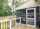 Back porch with screened in area, and exterior view at 9913 Hazelview Dr, Charlotte, NC 28277
