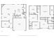 Detailed floor plan showcasing layout of living room, kitchen, bedrooms, bathrooms, and storage on two floors at 107 Sequoia St, Mooresville, NC 28117