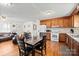 Eat-in kitchen with wooden cabinets and stainless steel appliances at 112 Gays Chapel Rd, Statesville, NC 28625