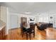 Open-concept kitchen and living area with hardwood floors and natural light at 112 Gays Chapel Rd, Statesville, NC 28625