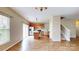 Well-designed kitchen featuring hardwood floors, ample cabinet space, and modern appliances for culinary enthusiasts at 12222 Stratfield Place Cir, Pineville, NC 28134