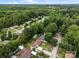 Aerial view of residential homes nestled among mature trees in a suburban neighborhood at 1333 Washington Ln, Kannapolis, NC 28083