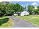 Single-story home featuring an attached garage and a lush green lawn on a sunny day at 2011 20Th Street Ne Pl, Hickory, NC 28601