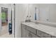 Bathroom featuring a vanity with a sink, mirror, and doorway to another room at 20307 Creek Bend Edge Ct # 10, Matthews, NC 28105