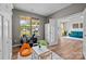 Versatile room featuring a built-in Murphy bed and shelving, ideal for a guest room or home office at 20307 Creek Bend Edge Ct # 10, Matthews, NC 28105