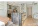 Modern kitchen with stainless steel appliances, marble countertops, and center island at 212 W 10Th St # 3, Charlotte, NC 28202