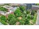 Aerial of building located near Fourth Ward Park amidst a beautiful urban landscape at 224 N Poplar St # 24, Charlotte, NC 28202