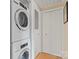 Conveniently located stackable washer and dryer set in a hallway setting at 224 N Poplar St # 24, Charlotte, NC 28202