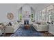 Bright living room with vaulted ceiling, fireplace, and large windows providing plenty of natural light at 238 Horton Grove Rd, Fort Mill, SC 29715