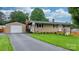 Attractive single-story home with a detached garage and well-maintained landscaping at 2401 Hillside Dr, Newton, NC 28658