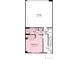 First floor plan featuring a garage, bedroom, bathroom, and owner's entry and foyer at 3110 Stelfox St, Charlotte, NC 28262