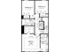 Third floor plan featuring two bedrooms, bathroom, laundry room, owner's suite, and owner's bath at 3110 Stelfox St, Charlotte, NC 28262