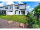 Lush backyard featuring a well-maintained lawn and privacy fencing at 4005 Easton Ridge Ln, Charlotte, NC 28226