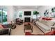 Comfortable living room with a fireplace, a large sofa, and lots of seating at 4005 Easton Ridge Ln, Charlotte, NC 28226