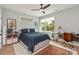Cozy bedroom bathed in natural light with a contemporary design at 4108 Commonwealth Ave, Charlotte, NC 28205