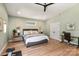 Spacious primary bedroom featuring natural light, modern furnishings, and a comfortable layout at 4108 Commonwealth Ave, Charlotte, NC 28205