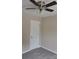 Bedroom featuring carpeted floors, a ceiling fan, and neutral paint at 528 S Caldwell St, Salisbury, NC 28144