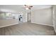 Open-concept layout of the living room leading into the bright kitchen at 528 S Caldwell St, Salisbury, NC 28144