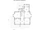 Layout for the first floor of 634 E. Center Ave. Mooresville, including the kitchen, foyer, and covered porch at 634 E Center Ave, Mooresville, NC 28115