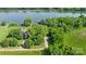 Aerial view of property showcasing wooded lot and water access at 6822 Zelda Dr, Catawba, NC 28609
