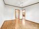 A bedroom featuring wood-look flooring, and two doorways at 6822 Zelda Dr, Catawba, NC 28609