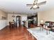 Spacious open layout connecting the living room, kitchen, and dining area at 7325 Overmountain Dr, Rock Hill, SC 29732