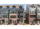 Charming three-story townhome showcasing a brick and siding exterior with well-maintained landscaping at 743 Anderson St, Charlotte, NC 28205