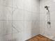 Modern shower stall with sleek marble-like tiling and contemporary fixtures at 925 Hamilton Rd, Chester, SC 29706