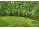Enjoy the tranquility of this lush backyard, surrounded by nature and perfect for outdoor activities at 9520 Squirrel Hollow Ln, Charlotte, NC 28270