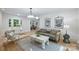 Inviting living room featuring natural light, neutral tones, and an open layout to dining at 9520 Squirrel Hollow Ln, Charlotte, NC 28270