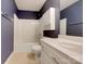 Full bathroom with tub and shower combination and single sink at 10319 Willingham Rd, Huntersville, NC 28078