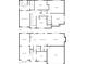 Detailed floor plan showcasing the layout of both floors, including bedrooms, kitchen, and living areas at 10319 Willingham Rd, Huntersville, NC 28078