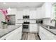 Well-lit kitchen featuring granite countertops, stainless steel appliances, and ample storage at 1218 Rosada Dr, Charlotte, NC 28213