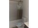 Small bathroom with a shower and toilet at 1381 Steven Dr, Salisbury, NC 28147