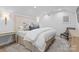 Cozy bedroom with a comfortable bed, soft lighting, and stylish decor for a relaxing retreat at 1550 Queens W Rd, Charlotte, NC 28207
