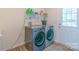Functional laundry room equipped with modern washer and dryer, offering convenience and efficiency at 1811 Continental Dr, Albemarle, NC 28001