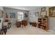 Home office with desk, bookcase, and ample natural light at 1919 Madeira Cir, Waxhaw, NC 28173