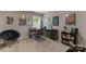Home office space featuring a desk, comfortable seating, and ample storage at 1919 Madeira Cir, Waxhaw, NC 28173