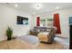 Cozy living room featuring a comfortable couch, large window, and natural light at 2018 Crooked Oak Ln, York, SC 29745