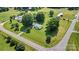 Aerial view of the home showing surrounding landscape, greenery and neighborhood at 338 Hickory Grove Rd, Harmony, NC 28634